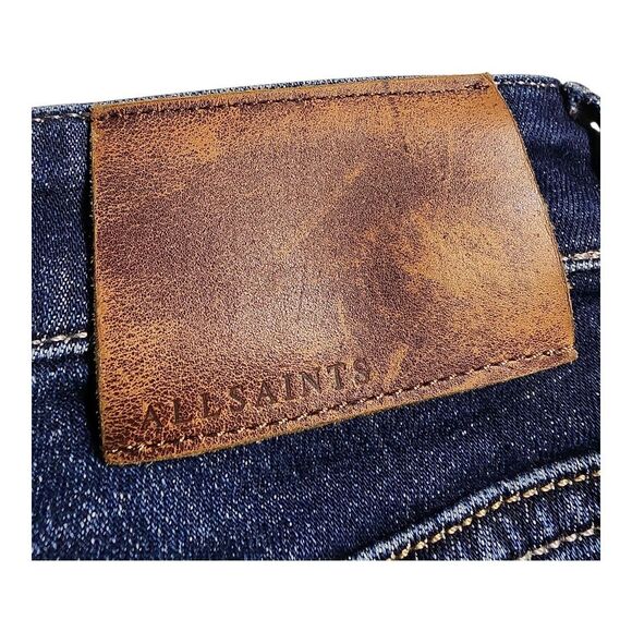 ALLSAINTS Rex I W 32 Button Fly Jeans Men Cotton Dark Wash Turkey Streetware - Picture 8 of 10